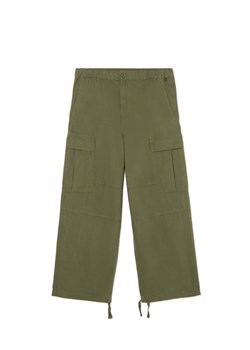 Cropp - Oliwkowe spodnie loose z regulacją nogawek - zielony ze sklepu Cropp w kategorii Spodnie męskie - zdjęcie 175514597