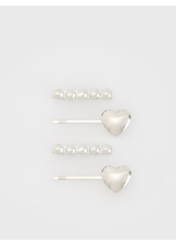 Reserved - Zestaw spinek i wsuwek do włosów - jasnoszary ze sklepu Reserved w kategorii Akcesoria dziecięce - zdjęcie 175515596