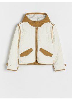 Reserved - Lekka kurtka z wypełnieniem - złamana biel ze sklepu Reserved w kategorii Kurtki dziewczęce - zdjęcie 175516268