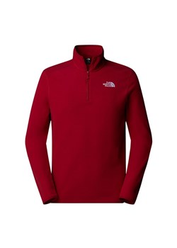 Bluza The North Face 100 Glacier 1/4 Zip Fleece 0A855W3RO1 - czerwona ze sklepu streetstyle24.pl w kategorii Bluzy męskie - zdjęcie 175517766