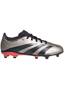 Buty piłkarskie adidas Predator League Fg IF6354 srebrny ze sklepu ButyModne.pl w kategorii Buty sportowe dziecięce - zdjęcie 175521436