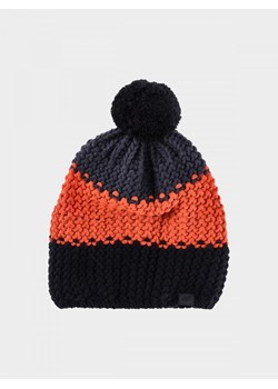 Chłopięca czapka zimowa 4F 4FJWAW24ACAPM432 - czerwona ze sklepu Sportstylestory.com w kategorii Czapki dziecięce - zdjęcie 175527566