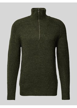 Sweter z dzianiny z kołnierzem model ‘Kristian’ ze sklepu Peek&Cloppenburg  w kategorii Swetry męskie - zdjęcie 175528717