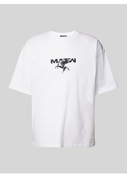 T-shirt z nadrukiem z logo ze sklepu Peek&Cloppenburg  w kategorii T-shirty męskie - zdjęcie 175528969