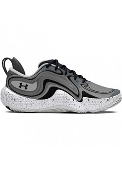 Buty do koszykówki uniseks Under Armour UA Spawn 6 - szare ze sklepu Sportstylestory.com w kategorii Buty sportowe dziecięce - zdjęcie 175534929