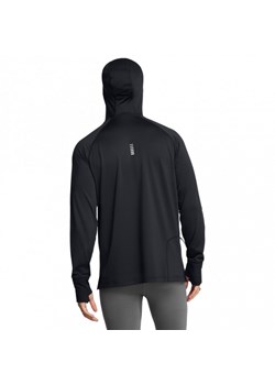 Męski longsleeve do biegania Under Armour UA Launch Elite Cw Balaclava Hoody - czarny ze sklepu Sportstylestory.com w kategorii Bluzy męskie - zdjęcie 175534965