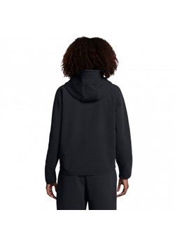 Damska bluza treningowa rozpinana z kapturem Under Armour Unstoppable Flc Txt Fz - czarna ze sklepu Sportstylestory.com w kategorii Bluzy damskie - zdjęcie 175535149