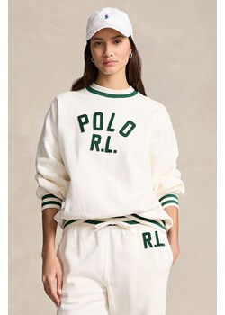 Polo Ralph Lauren bluza damska kolor biały z aplikacją 211941211 ze sklepu PRM w kategorii Bluzy damskie - zdjęcie 175536768