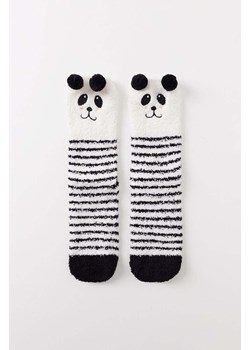 women&apos;secret skarpetki SO FLUFFY PANDA SINGLE damskie kolor biały 3618695 ze sklepu ANSWEAR.com w kategorii Skarpetki damskie - zdjęcie 175537377