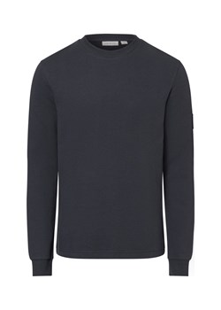 Calvin Klein Jeans Męska koszulka z długim rękawem Mężczyźni Bawełna dark stone jednolity ze sklepu vangraaf w kategorii T-shirty męskie - zdjęcie 175539735