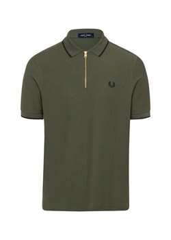 Fred Perry Męska koszulka polo Mężczyźni Bawełna khaki jednolity ze sklepu vangraaf w kategorii T-shirty męskie - zdjęcie 175539738