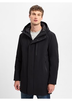 Strellson Parka męska Mężczyźni Sztuczne włókno czarny jednolity ze sklepu vangraaf w kategorii Kurtki męskie - zdjęcie 175539797
