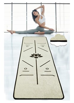 ABERTO DESIGN Dywan w kolorze beżowym do jogi ze sklepu Limango Polska w kategorii Dywany - zdjęcie 175541196