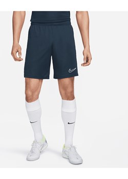 Męskie dzianinowe spodenki piłkarskie Nike Dri-FIT Academy (wersja standardowa) - Niebieski ze sklepu Nike poland w kategorii Spodenki męskie - zdjęcie 175544816