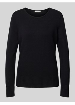 Sweter z dzianiny z prążkowanymi wykończeniami model ‘Aliv’ ze sklepu Peek&Cloppenburg  w kategorii Swetry damskie - zdjęcie 175551907