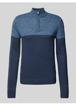 Sweter z dzianiny ze stójką ze sklepu Peek&Cloppenburg  w kategorii Swetry męskie - zdjęcie 175552066