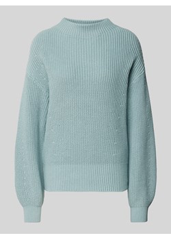 Sweter z dzianiny z prążkowanymi wykończeniami model ‘Pufamo’ ze sklepu Peek&Cloppenburg  w kategorii Swetry damskie - zdjęcie 175552078