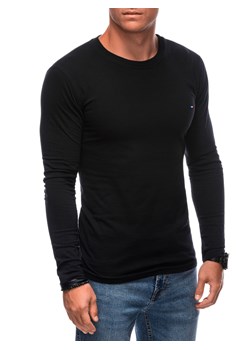 Longsleeve męski z nadrukiem 170L - czarny ze sklepu Edoti w kategorii T-shirty męskie - zdjęcie 175553276