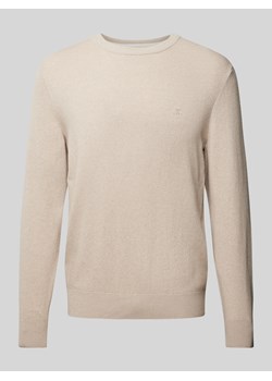 Sweter o luźnym kroju z okrągłym dekoltem ze sklepu Peek&Cloppenburg  w kategorii Swetry męskie - zdjęcie 175555228