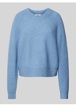 Sweter z dzianiny z prążkowanymi wykończeniami ze sklepu Peek&Cloppenburg  w kategorii Swetry damskie - zdjęcie 175555277