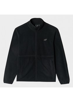 Damski polar rozpinany bez kaptura 4F 4FWMM00TFLEF314 - czarny ze sklepu Sportstylestory.com w kategorii Bluzy damskie - zdjęcie 175556855