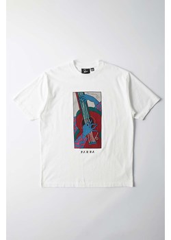 by Parra t-shirt bawełniany Cheap Strings męski kolor biały z nadrukiem 52306 ze sklepu PRM w kategorii T-shirty męskie - zdjęcie 175558149