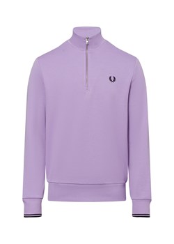 Fred Perry Męska bluza nierozpinana Mężczyźni Bawełna niebieski jednolity ze sklepu vangraaf w kategorii Bluzy męskie - zdjęcie 175562137