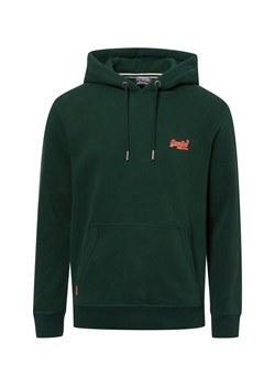 Superdry Męska bluza z kapturem Mężczyźni jodłowy jednolity ze sklepu vangraaf w kategorii Bluzy męskie - zdjęcie 175562165