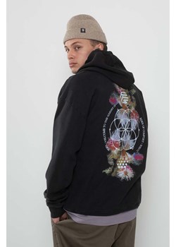 Flowers for Society bluza bawełniana Premium 2.0 Oversized Hoodie męska kolor czarny z kapturem gładka FFSAPP080 ze sklepu PRM w kategorii Bluzy męskie - zdjęcie 175564758