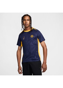 Męska przedmeczowa koszulka piłkarska Nike Dri-FIT Inter Mediolan Academy Pro (wersja trzecia) - Niebieski ze sklepu Nike poland w kategorii T-shirty męskie - zdjęcie 175564996