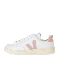 Veja Skórzane sneakersy &quot;V 12&quot; w kolorze biało-jasnoróżowym ze sklepu Limango Polska w kategorii Buty sportowe damskie - zdjęcie 175565436