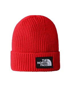 Czapka The North Face Logo Box Beanie 0A3FJX6821 - czerwona ze sklepu streetstyle24.pl w kategorii Czapki zimowe męskie - zdjęcie 175566627