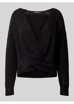 Sweter z dzianiny z dekoltem w serek ze sklepu Peek&Cloppenburg  w kategorii Swetry damskie - zdjęcie 175570715