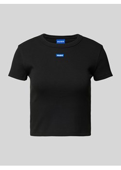 T-shirt krótki z detale z logo ze sklepu Peek&Cloppenburg  w kategorii Bluzki damskie - zdjęcie 175570856