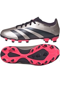 Buty piłkarskie adidas Predator League Mg Jr IF6410 szare ze sklepu ButyModne.pl w kategorii Buty sportowe dziecięce - zdjęcie 175574545