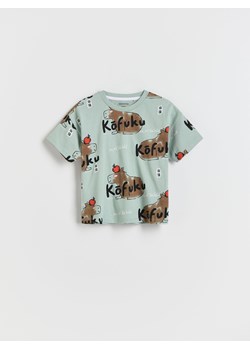 Reserved - T-shirt z nadrukiem - jasnozielony ze sklepu Reserved w kategorii T-shirty chłopięce - zdjęcie 175575039