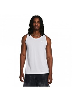 Męski top do biegania Under Armour UA Launch Singlet - biały ze sklepu Sportstylestory.com w kategorii T-shirty męskie - zdjęcie 175578189