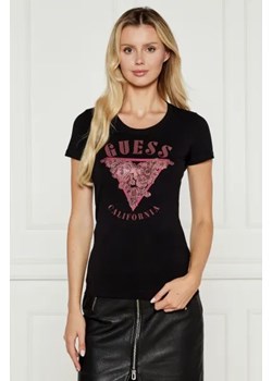 GUESS T-shirt ROSES | Slim Fit ze sklepu Gomez Fashion Store w kategorii Bluzki damskie - zdjęcie 175578807