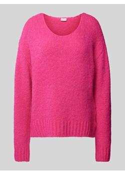 Sweter z dzianiny o kroju oversized z prążkowanymi wykończeniami ze sklepu Peek&Cloppenburg  w kategorii Swetry damskie - zdjęcie 175584048