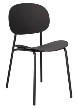 Czarne minimalistyczne krzesło T7-N53 ze sklepu Edinos.pl w kategorii Dom - zdjęcie 175607428