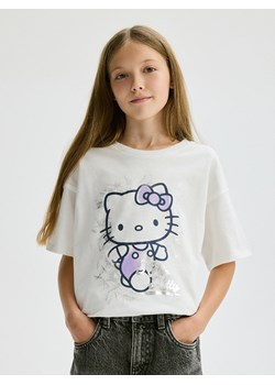 Reserved - T-shirt Hello Kitty - złamana biel ze sklepu Reserved w kategorii Bluzki dziewczęce - zdjęcie 175617449