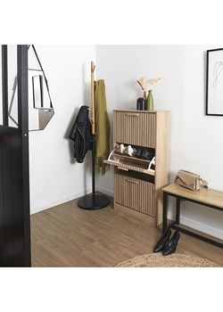 THE HOME DECO FACTORY Szafka w kolorze jasnobrązowym na buty - 60 x 113 x 24 cm ze sklepu Limango Polska w kategorii Szafy - zdjęcie 175619897