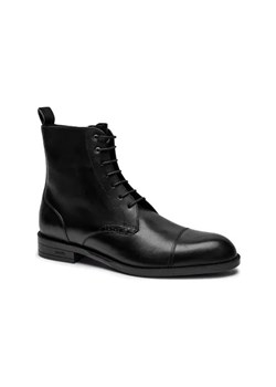 BOSS BLACK Skórzane buty wysokie ze sklepu Gomez Fashion Store w kategorii Buty zimowe męskie - zdjęcie 175622039