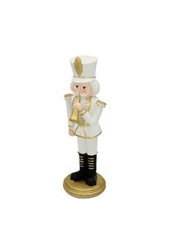 Figurka Dziadek do orzechów 31cm white ze sklepu dekoria.pl w kategorii Dekoracje bożonarodzeniowe - zdjęcie 175629468