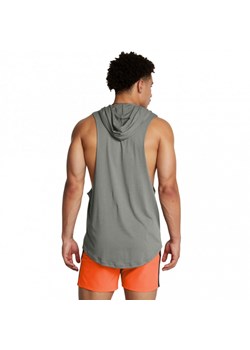 Męski top treningowy Under Armour UA Men\'s Project Rock Sleeveless Hoodie - zielony ze sklepu Sportstylestory.com w kategorii T-shirty męskie - zdjęcie 175631559