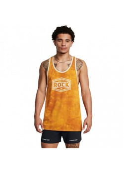 Męski top treningowy Under Armour UA Project Rock Tools Of The Trade Racer Tank - żółty ze sklepu Sportstylestory.com w kategorii T-shirty męskie - zdjęcie 175631567