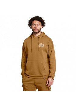 Męska bluza treningowa nierozpinana bez kaptura Under Armour Project Rock Icon Fleece Hoodie - brązowa ze sklepu Sportstylestory.com w kategorii Bluzy męskie - zdjęcie 175631597