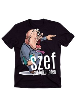 koszulka dla szefa,szef jest tylko jeden ze sklepu Time For Fashion w kategorii T-shirty męskie - zdjęcie 175633558