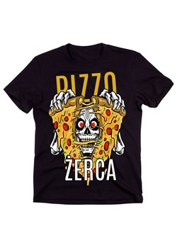 męska koszulka z pizzą, pizzo żerca, koszulka dla miłośnika pizzy ze sklepu Time For Fashion w kategorii T-shirty męskie - zdjęcie 175635135