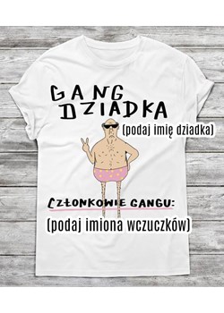 koszulka dla dziadka gang dziadka dadaj imię dziadka oraz imiona wnuczków ze sklepu Time For Fashion w kategorii T-shirty męskie - zdjęcie 175635496